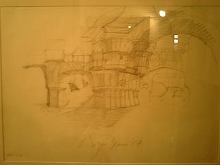 Original Roger Dean sketch @ The GIG Gallery