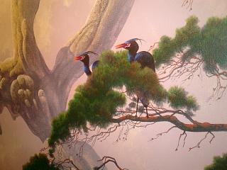 Detail of Roger Dean painting @ The GIG Gallery